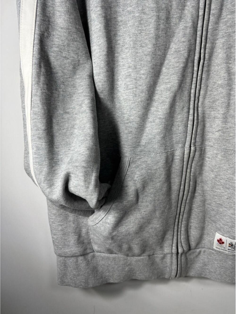 Hudson's Bay CO HBC Gray Sweatshirt Zip-up Men’s Medium - Picture 7 of 15